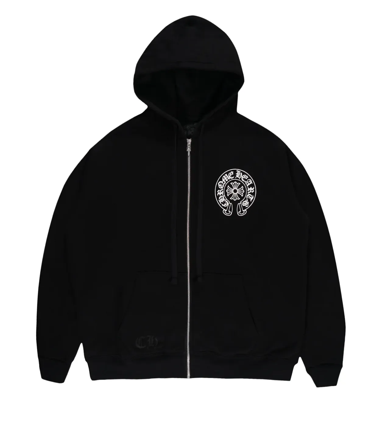 Chrome Hearts Malibu Floral Thermal Zip Up Hoodie