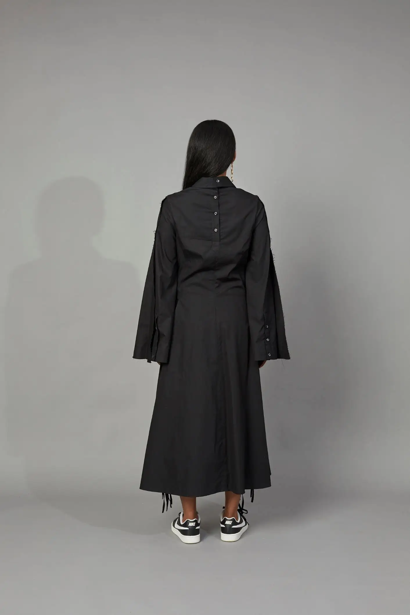 CLASSIC SHIRT DRESS BLACK