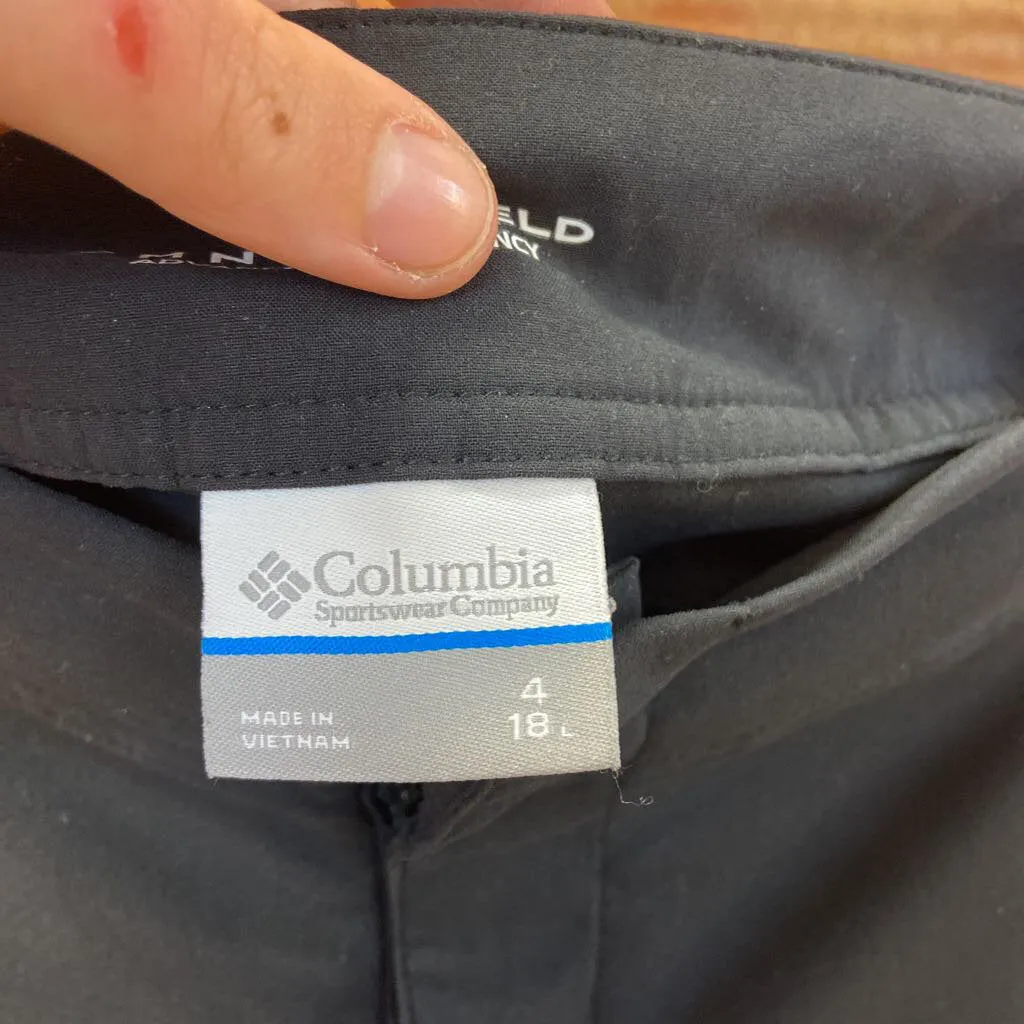 COLUMBIA OMNI SHIELD BLACK CAPRIS SIZE 4 TCC