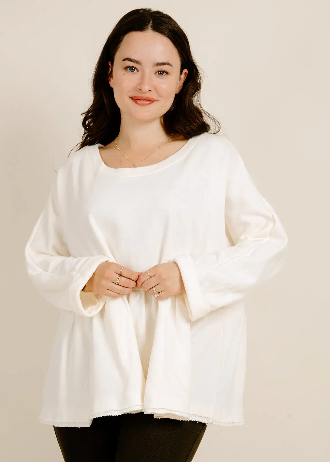 Cozy Nights Top - Cream