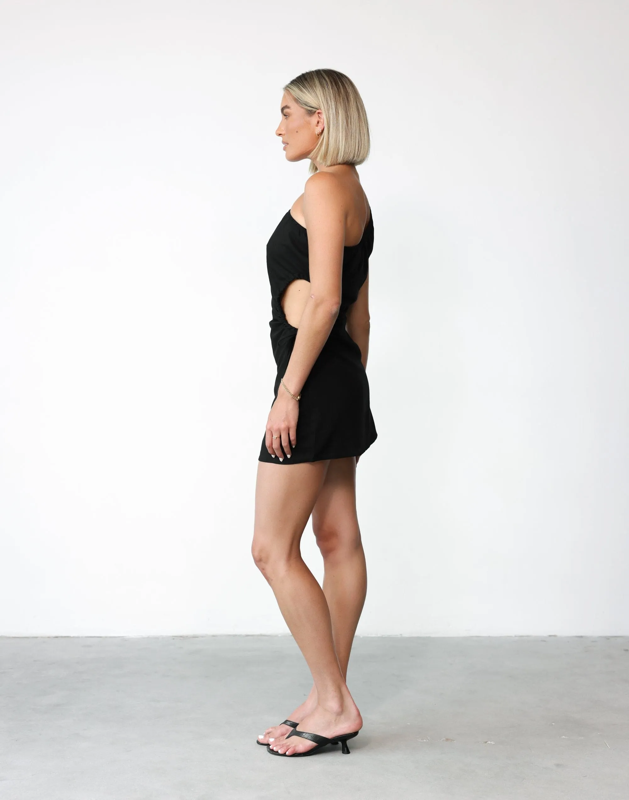 Cynthia Mini Dress (Black)