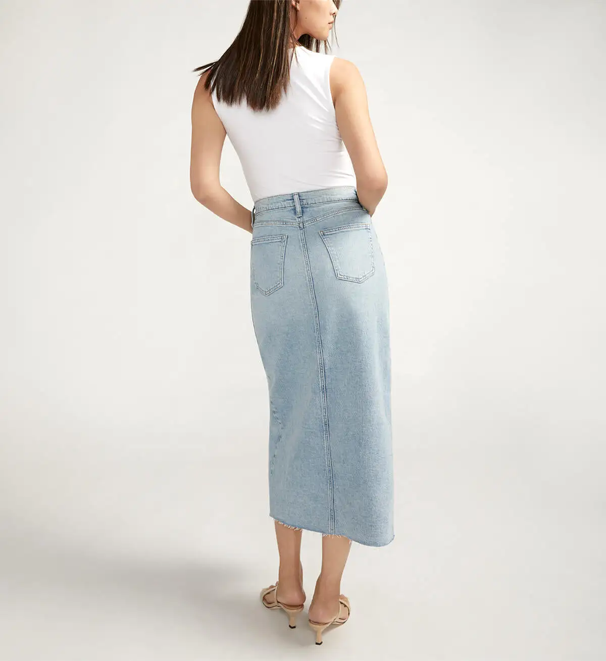 Denim Midi Skirt