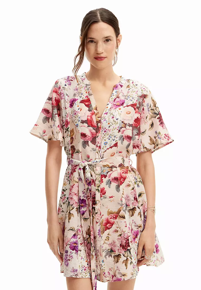 Desigual Desigual Woman Short floral dress.