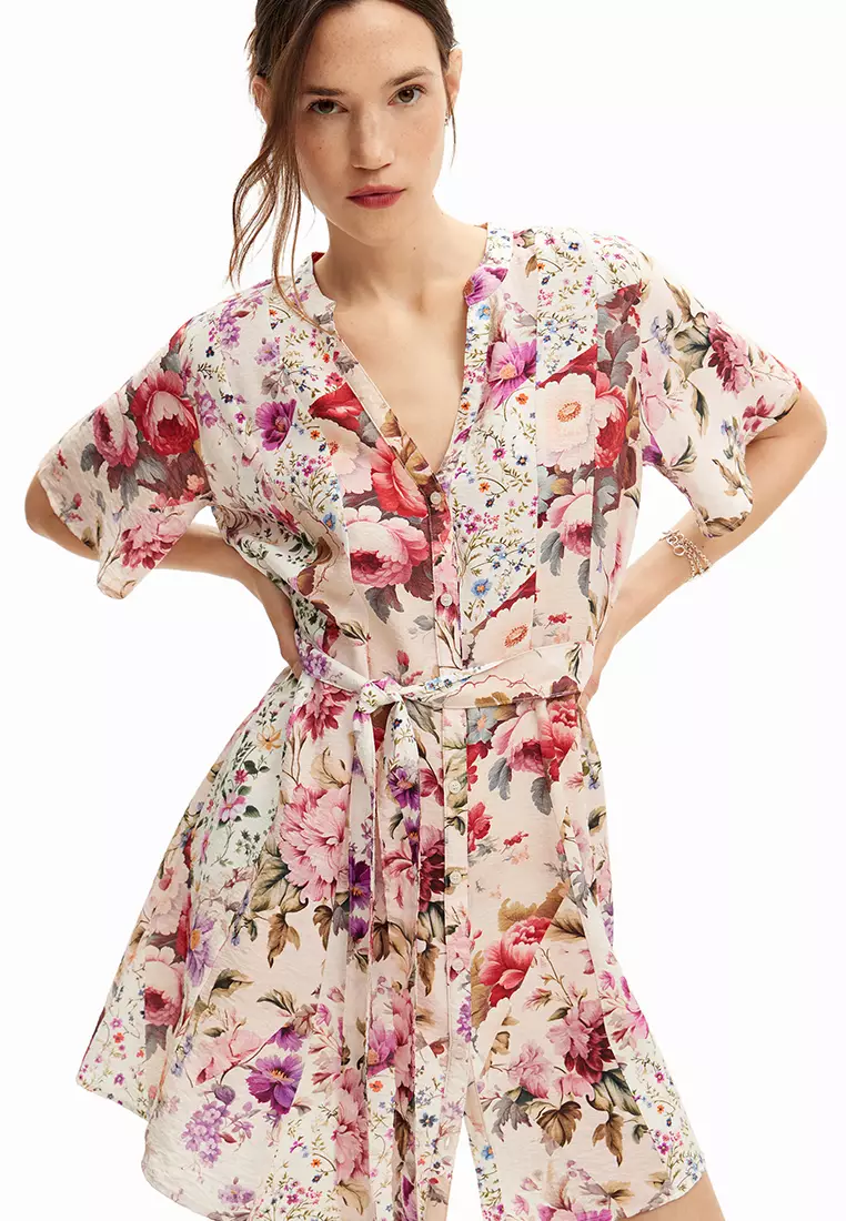 Desigual Desigual Woman Short floral dress.