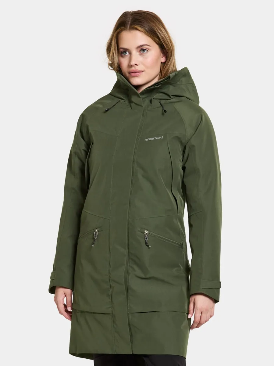 Didriksons Women's Ilma Parka 8 Deep Green | Buy Didriksons Women's Ilma Parka 8 Deep Green here | Outnorth