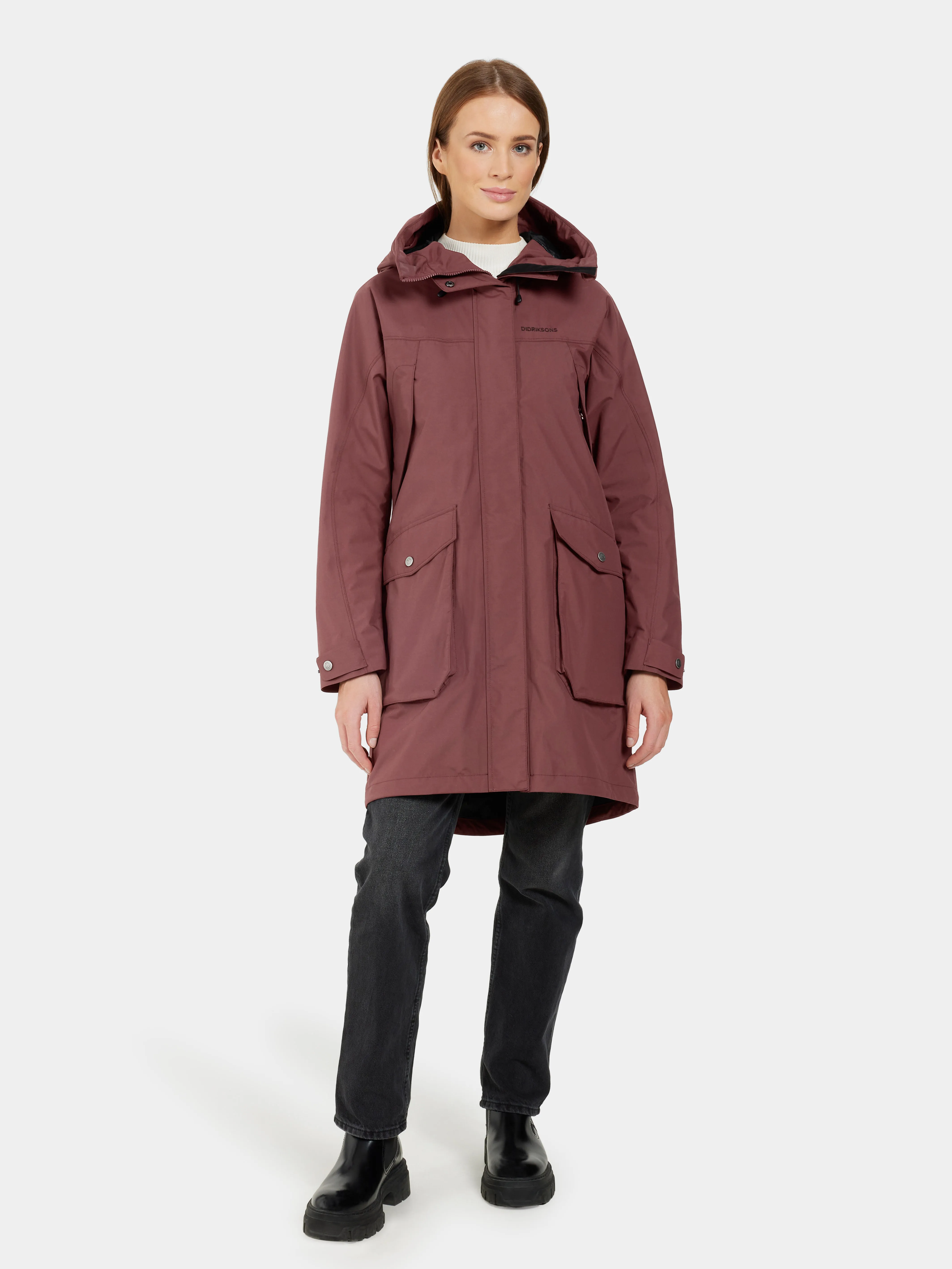 Didriksons Women's Thelma Parka 10 Old Rust | Buy Didriksons Women's Thelma Parka 10 Old Rust here | Outnorth