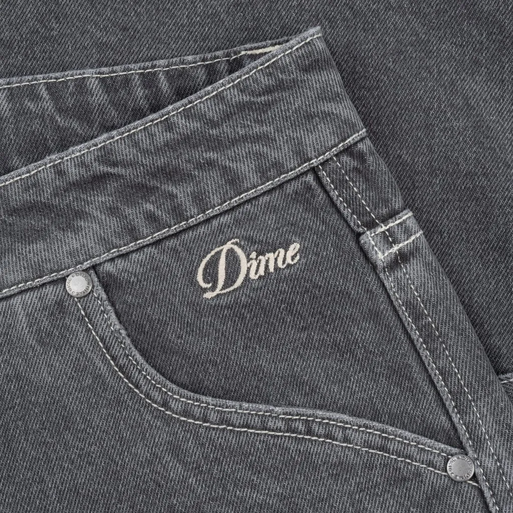 Dime MTL Classic Denim Shorts Faded Black