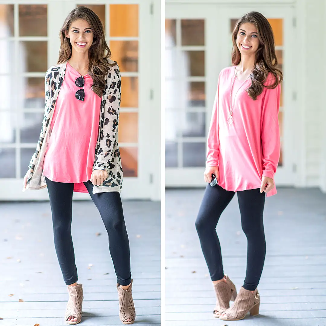 Easy Like Sunday Grapefruit Pink Tunic