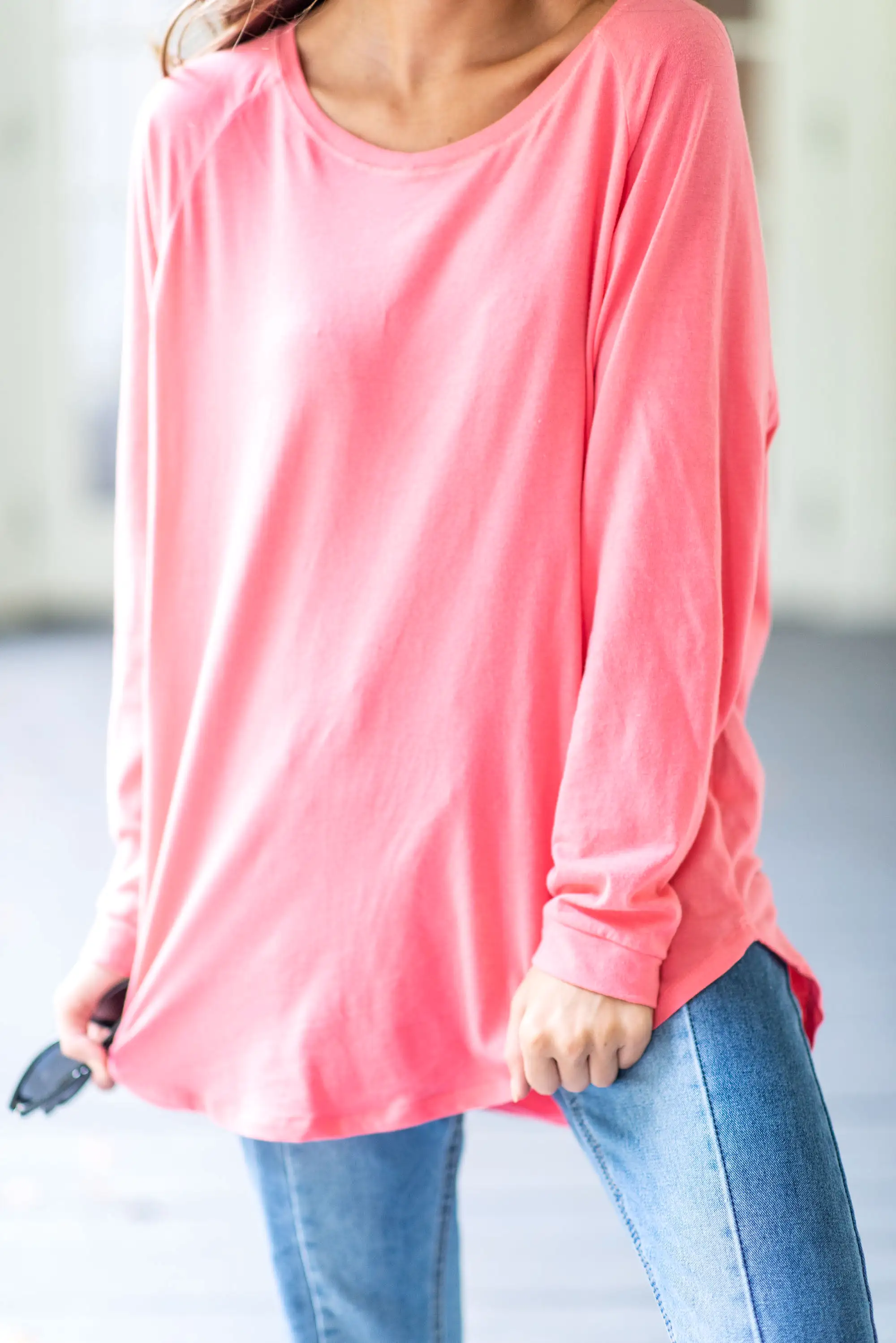 Easy Like Sunday Grapefruit Pink Tunic