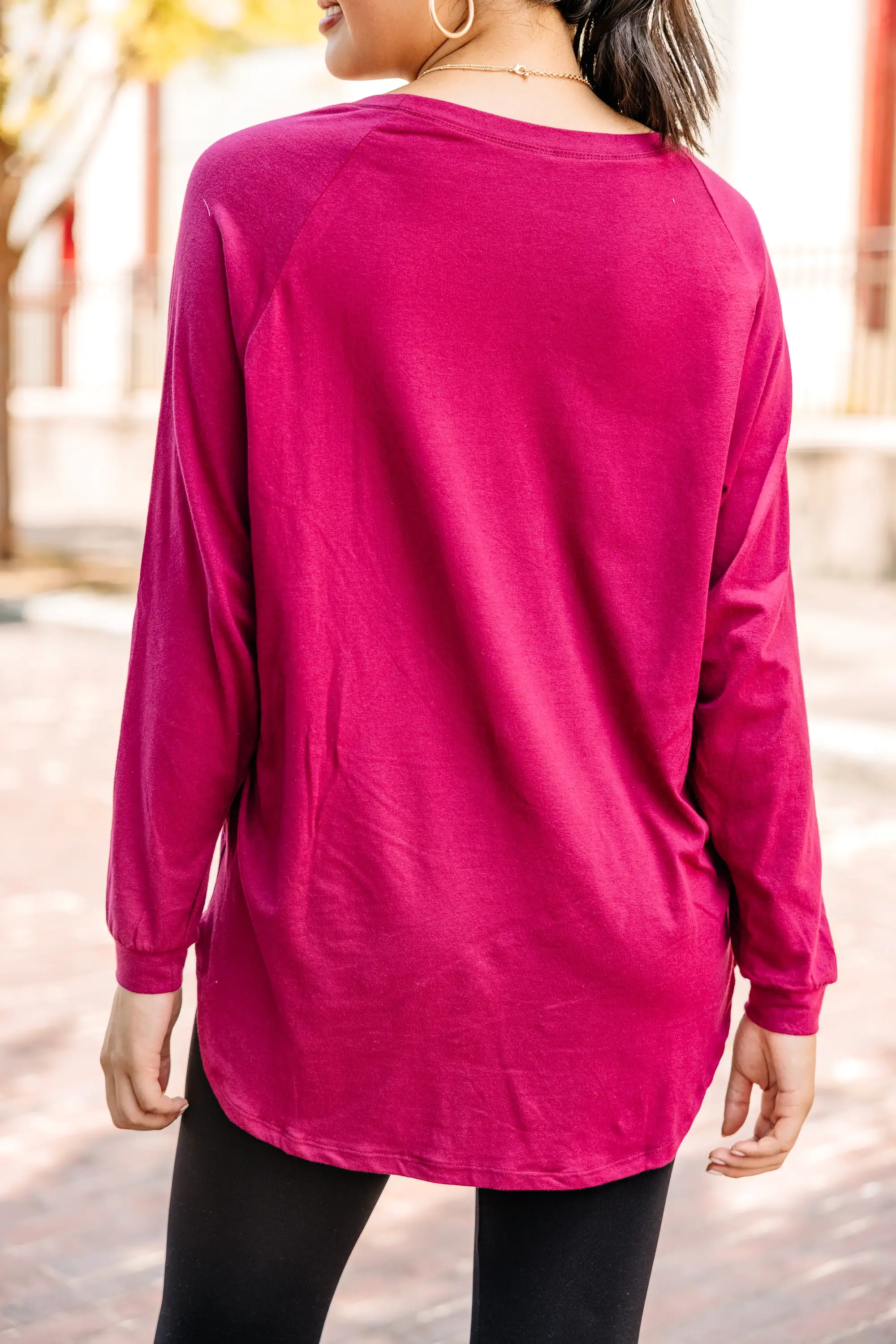 Easy Like Sunday Wine Red Tunic