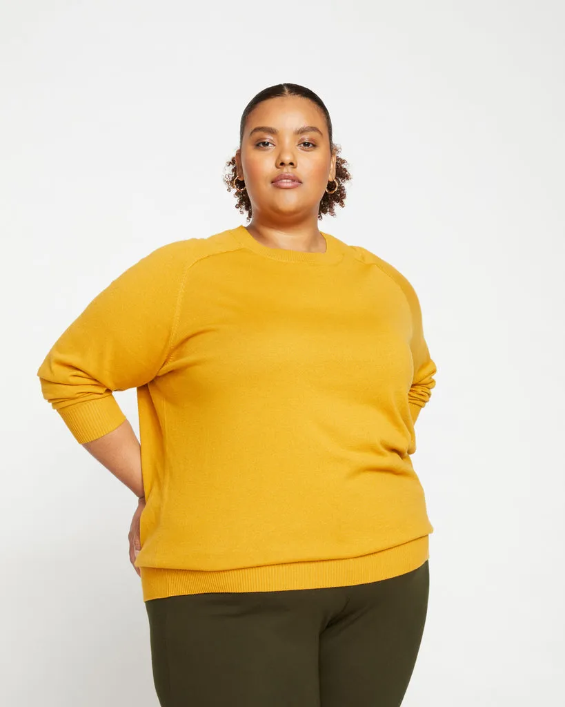 Eco Relaxed Core Sweater - Dried Saffron