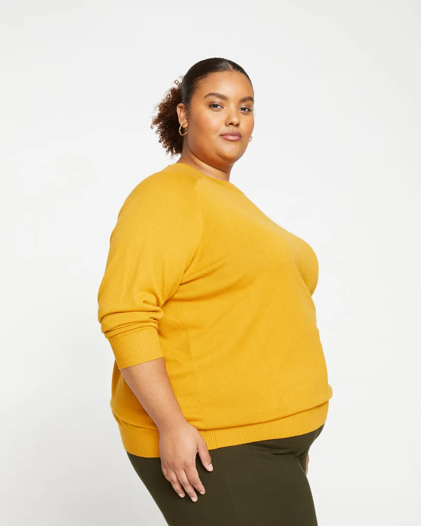 Eco Relaxed Core Sweater - Dried Saffron