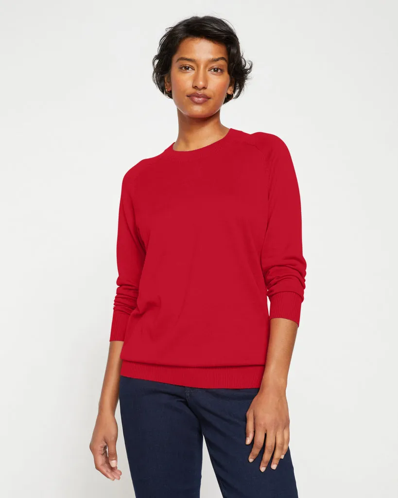 Eco Relaxed Core Sweater - Vermilion Red