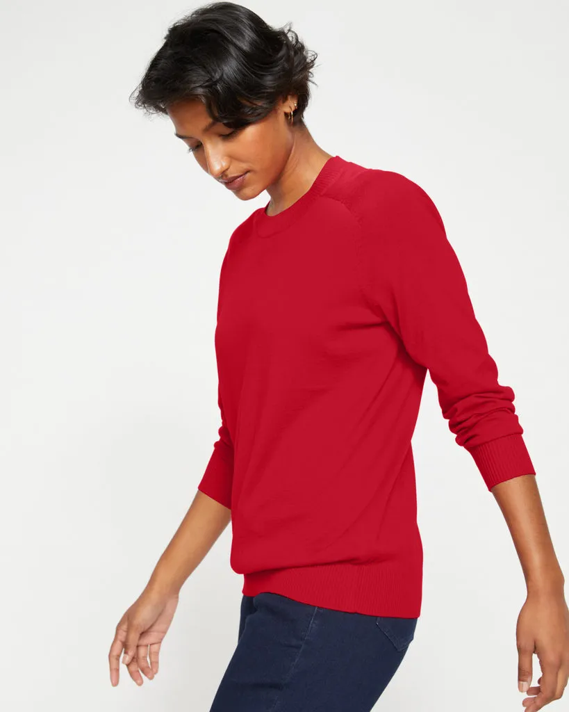 Eco Relaxed Core Sweater - Vermilion Red