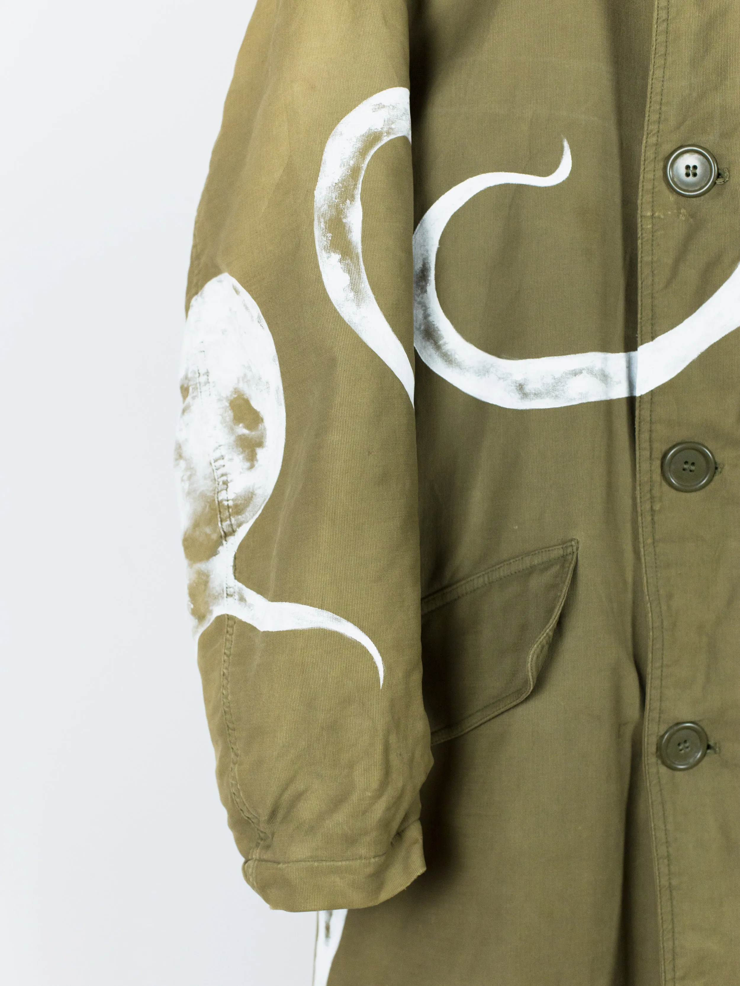 Eddie Yu Hand Painted 40s Deck Parka