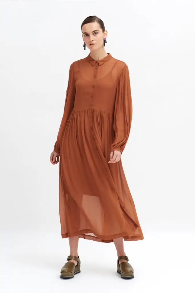 Elk The Label - Odense Shirt Dress - Nutmeg