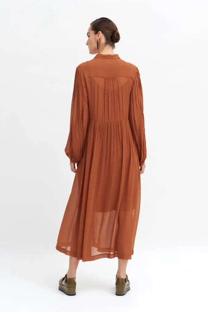 Elk The Label - Odense Shirt Dress - Nutmeg