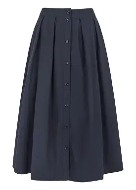 Esmé Studios Claire Midi Skirt ES422-722 Nederdel - Dark Sapphire