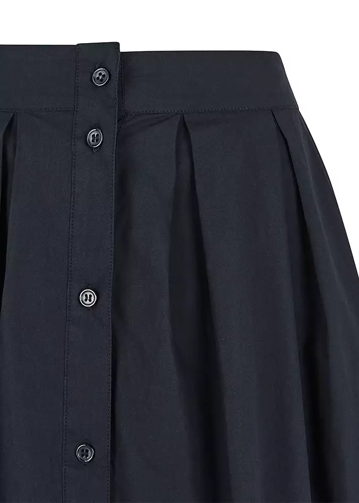 Esmé Studios Claire Midi Skirt ES422-722 Nederdel - Dark Sapphire