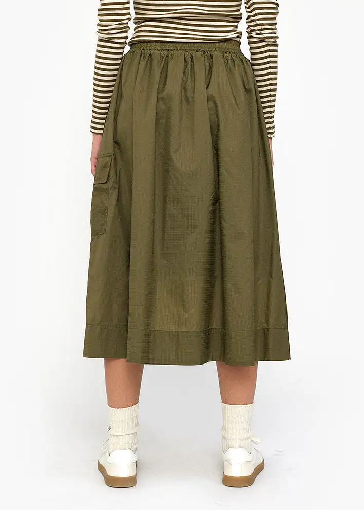 Esmé Studios Melvy Midi Skirt - Nederdel - Dark Olive