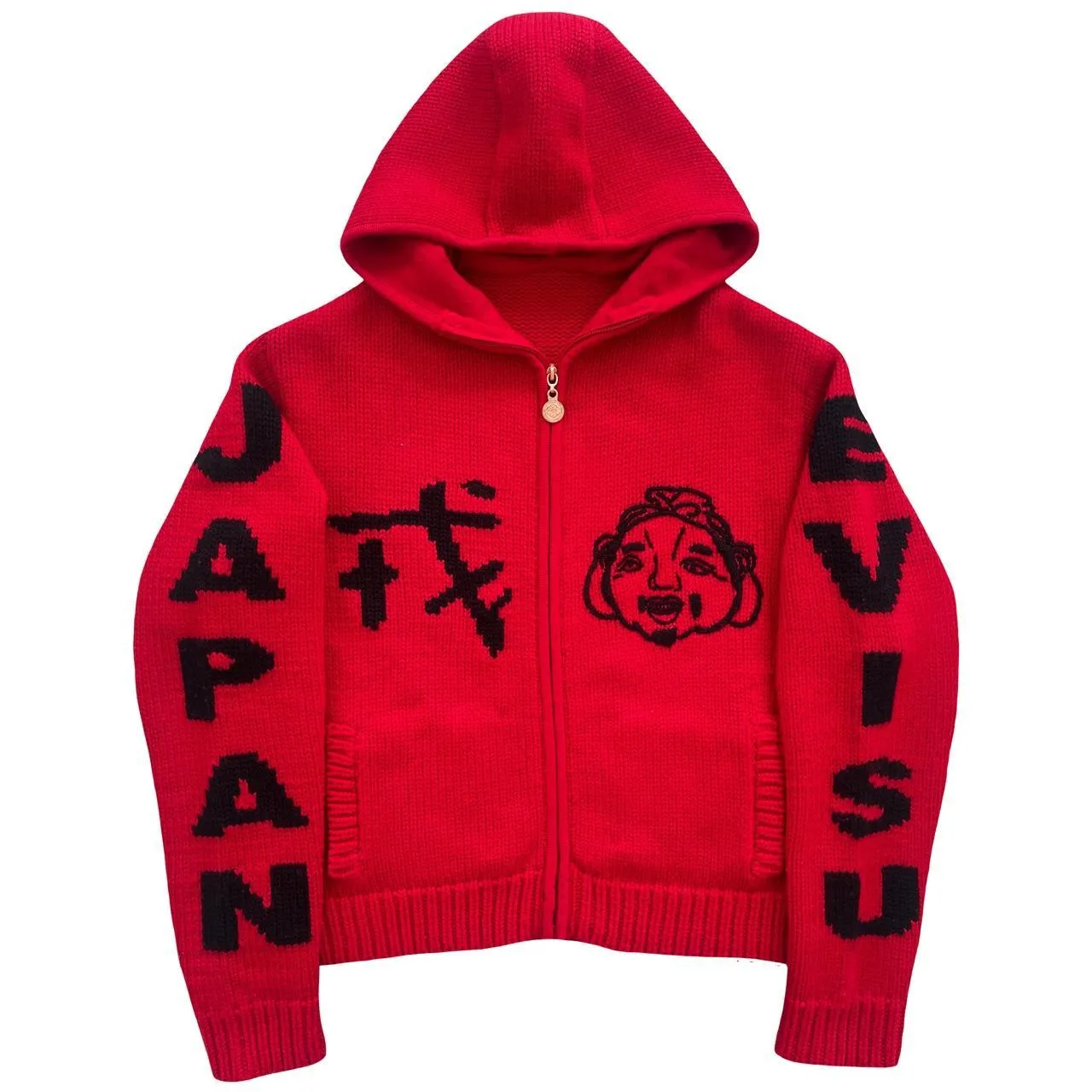 Evisu Cowichan Knitted Hoodie