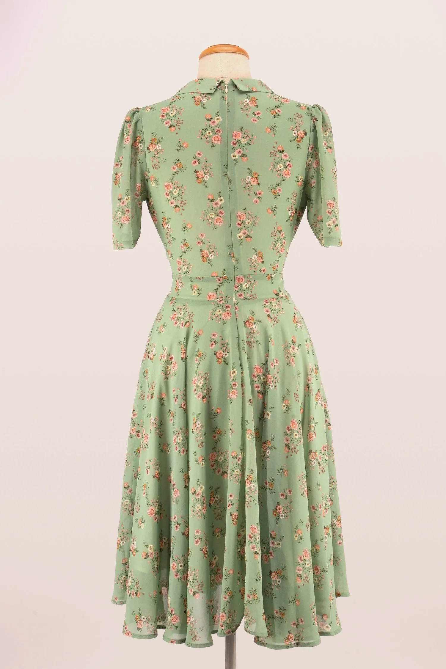 Farah Mint Floral Shirt Dress