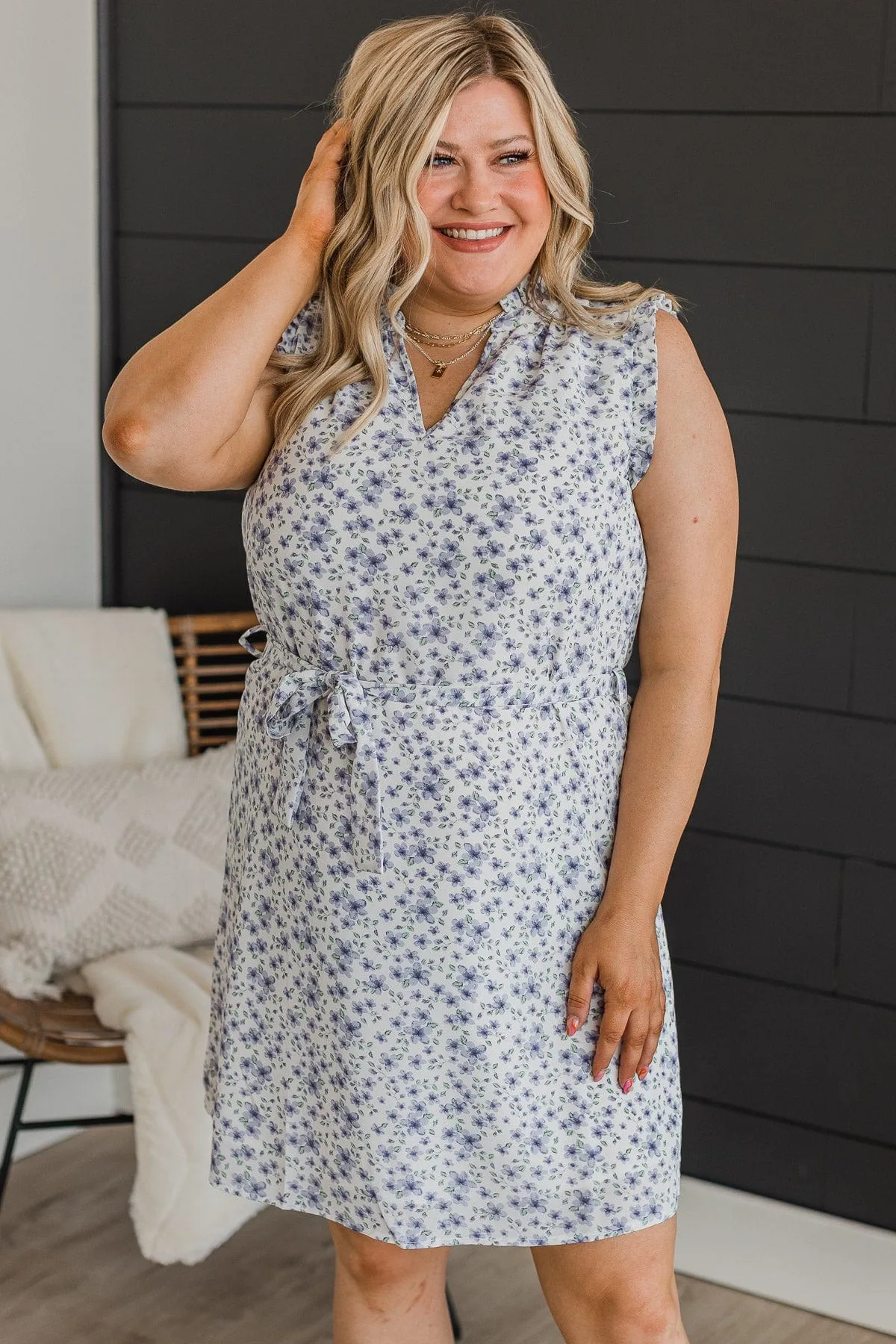 Feeling Confident Floral Dress- Ivory