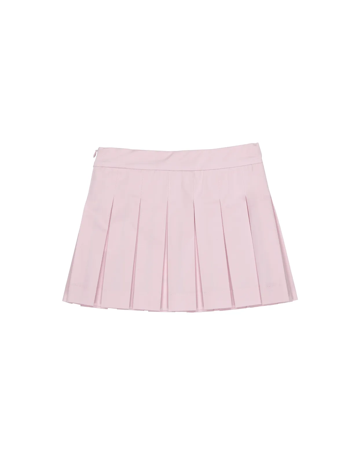 FENDI KIDS Pink Pleated Mini Skirt With Logo