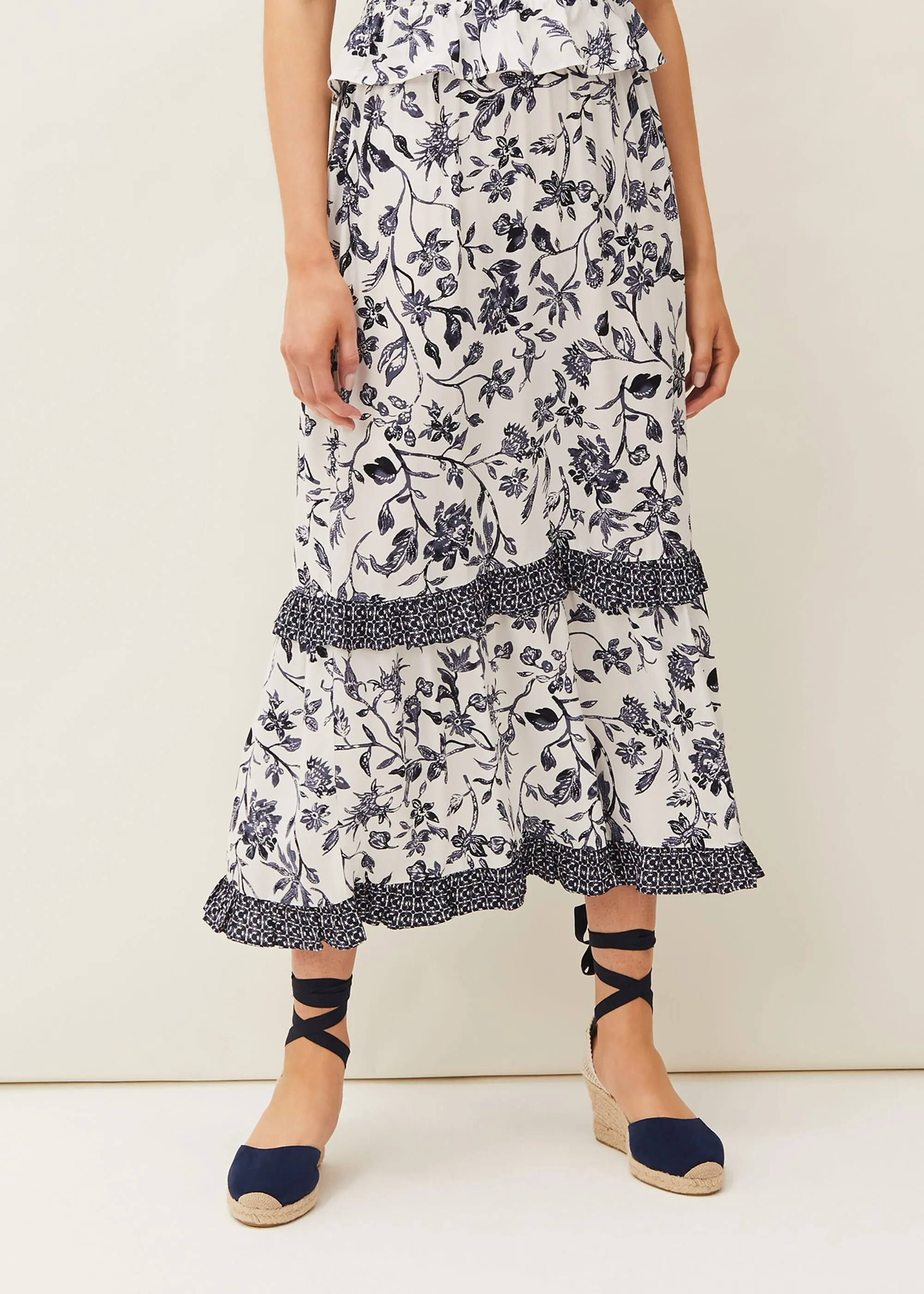 Ferne Floral Co-Ord Midi Skirt