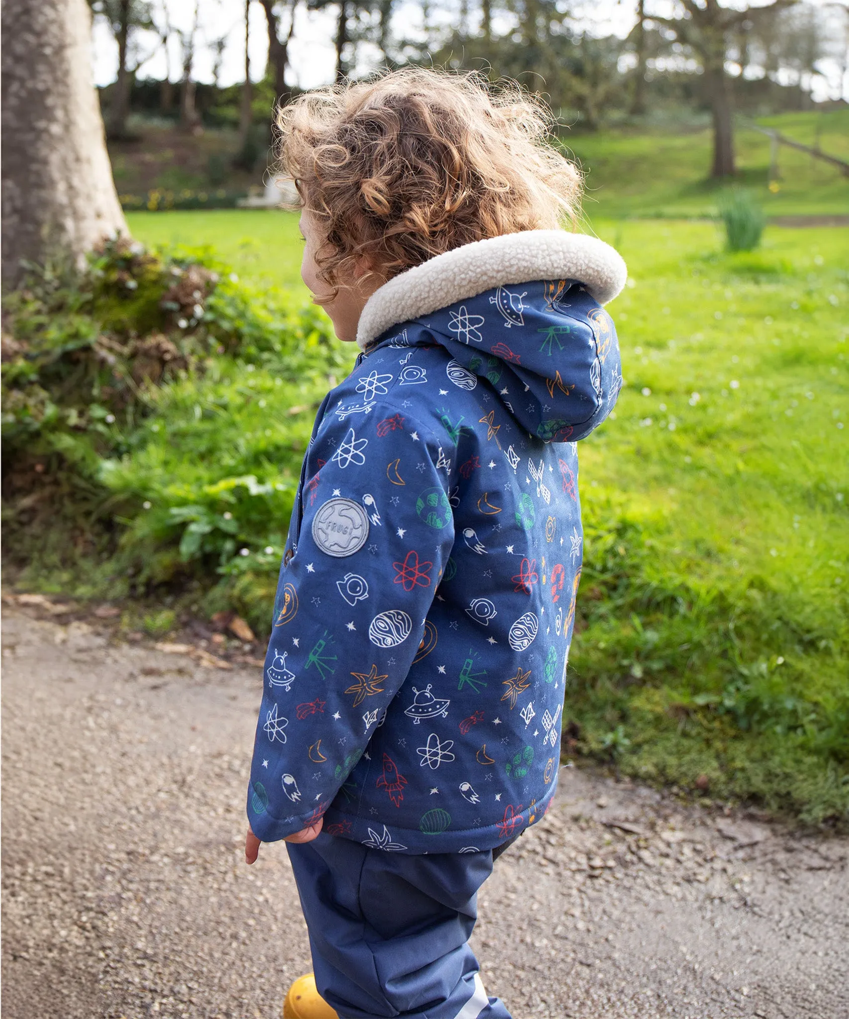 Frugi Little Penhale Parka - Dream Big/Navy