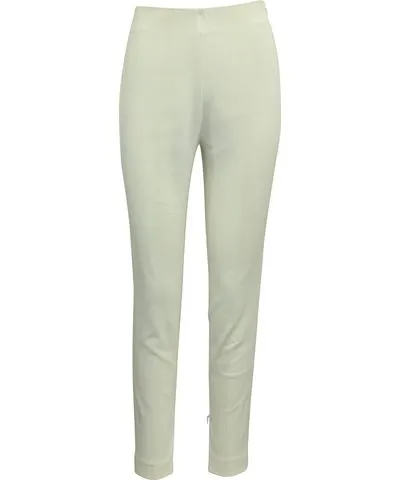 Giambattista Valli Straight Leg Pants in Ecru Cotton