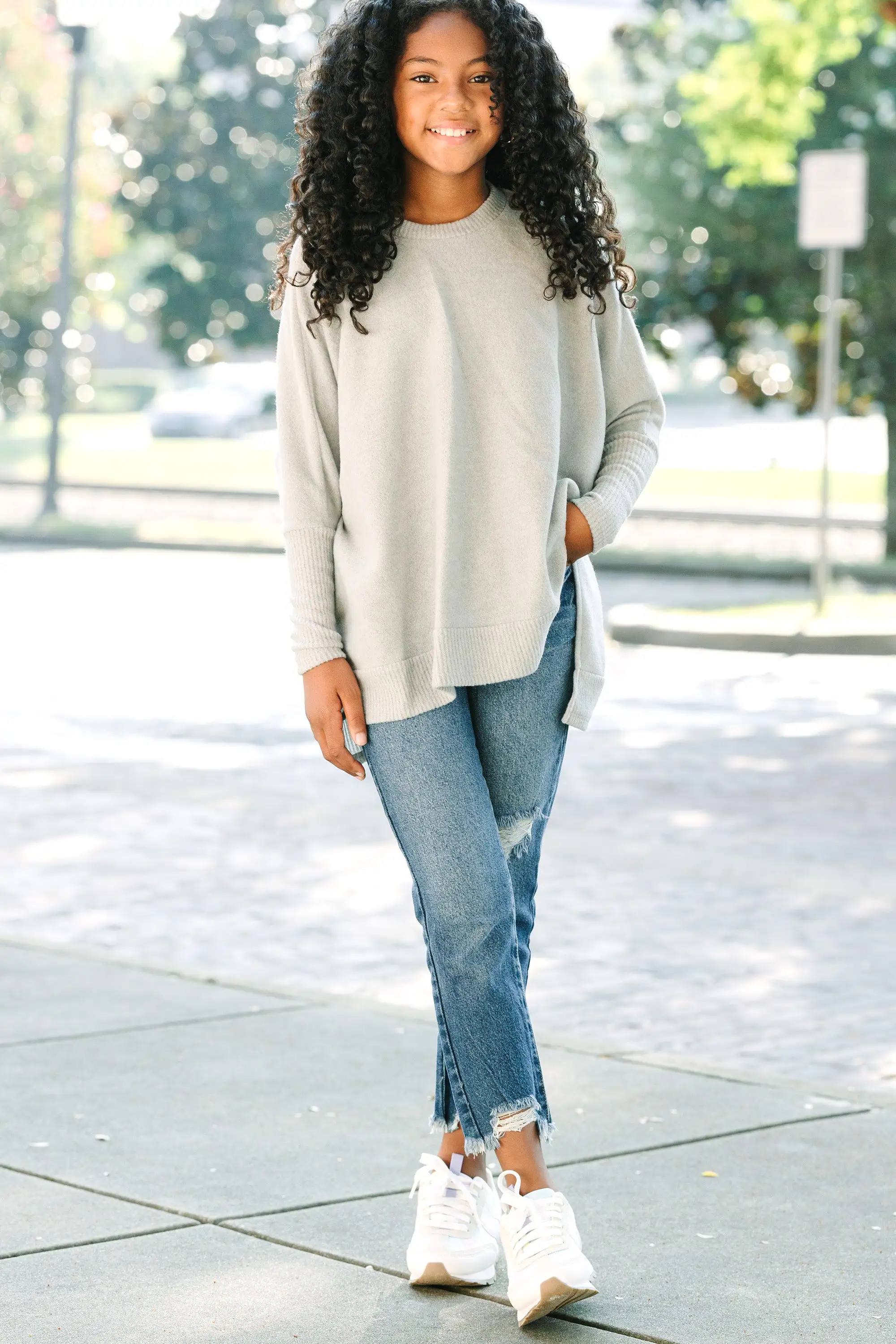 Girls: Always Fun Heather Gray Tunic