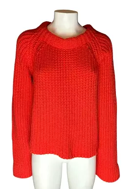 HERMÈS - Knitwear orange cashmere size 38 FR