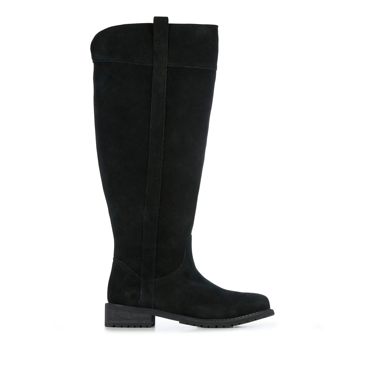  Hervey Knee High Waterproof Suede Boot in Black CLOSEOUTS  