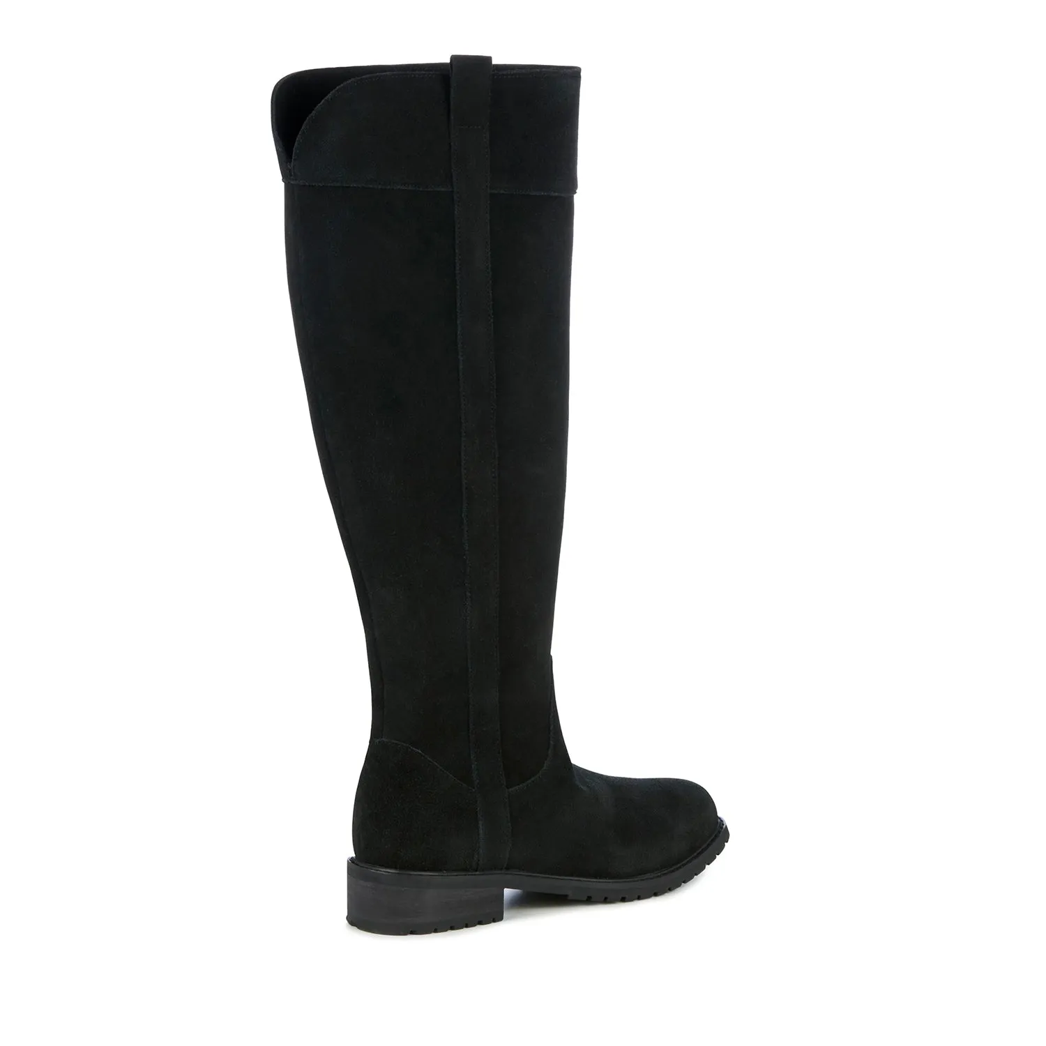  Hervey Knee High Waterproof Suede Boot in Black CLOSEOUTS  