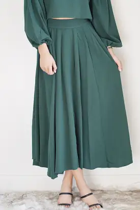 Holly Hunter Green Midi Skirt