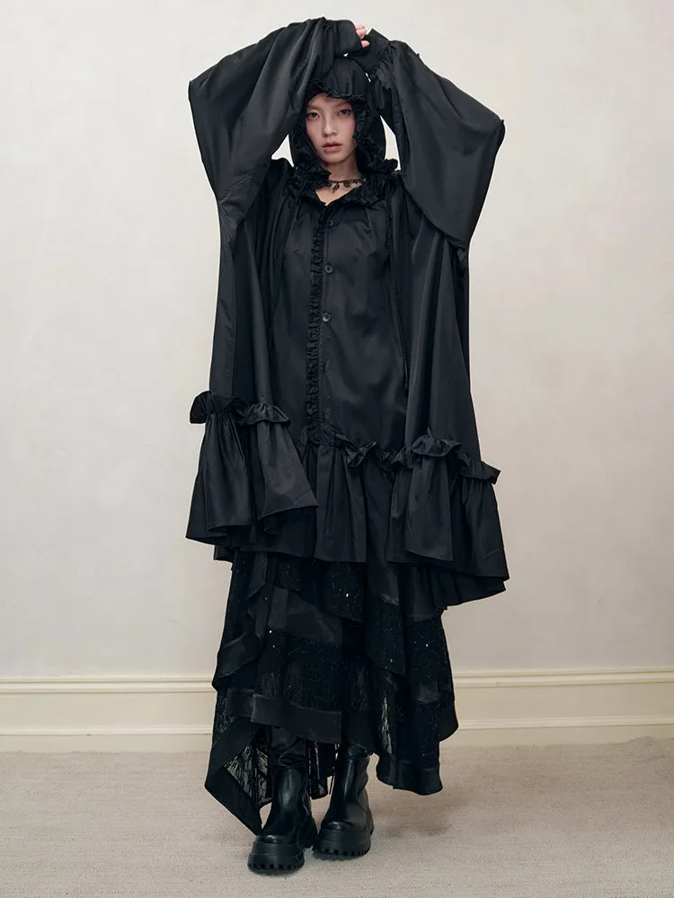 Hoodie Frill Oversize Gothic Flare A-Line Nichi Outer