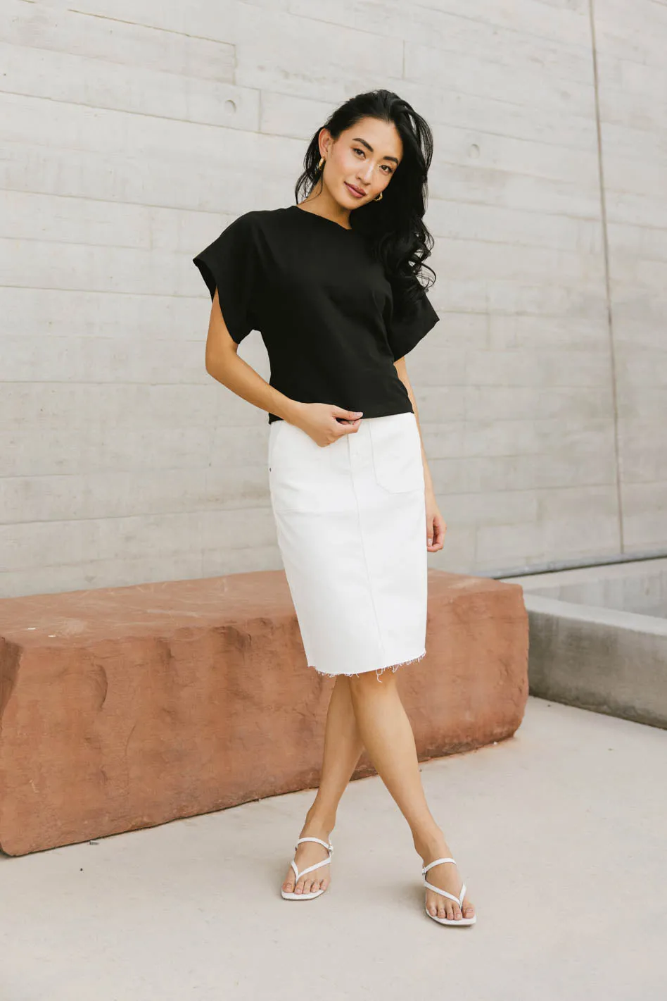 Indra Denim Midi Skirt - FINAL SALE