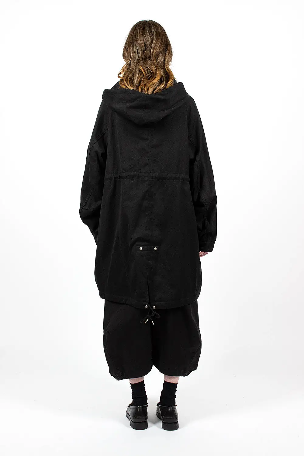 Jane Fishtail Parka Black