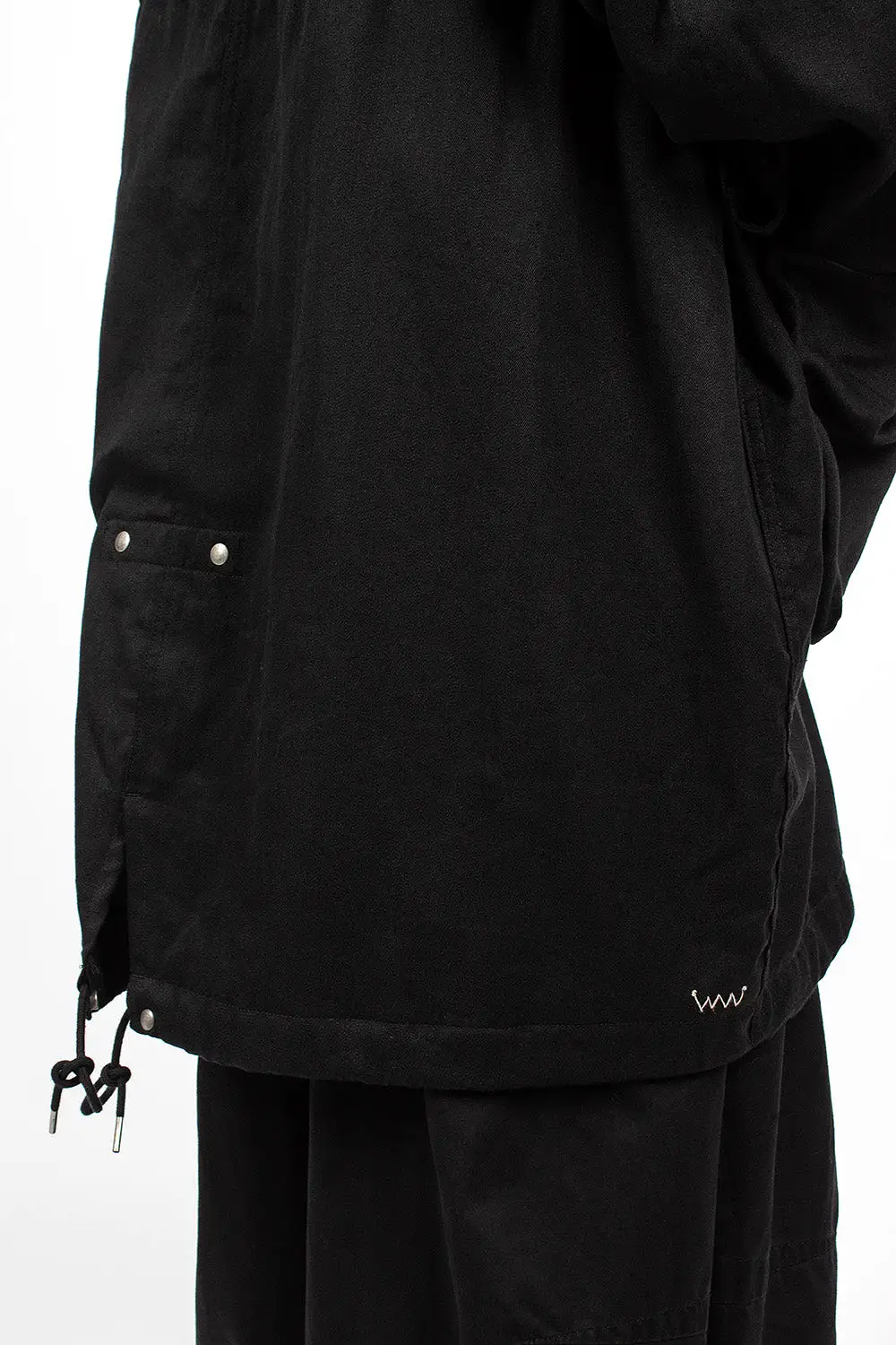 Jane Fishtail Parka Black