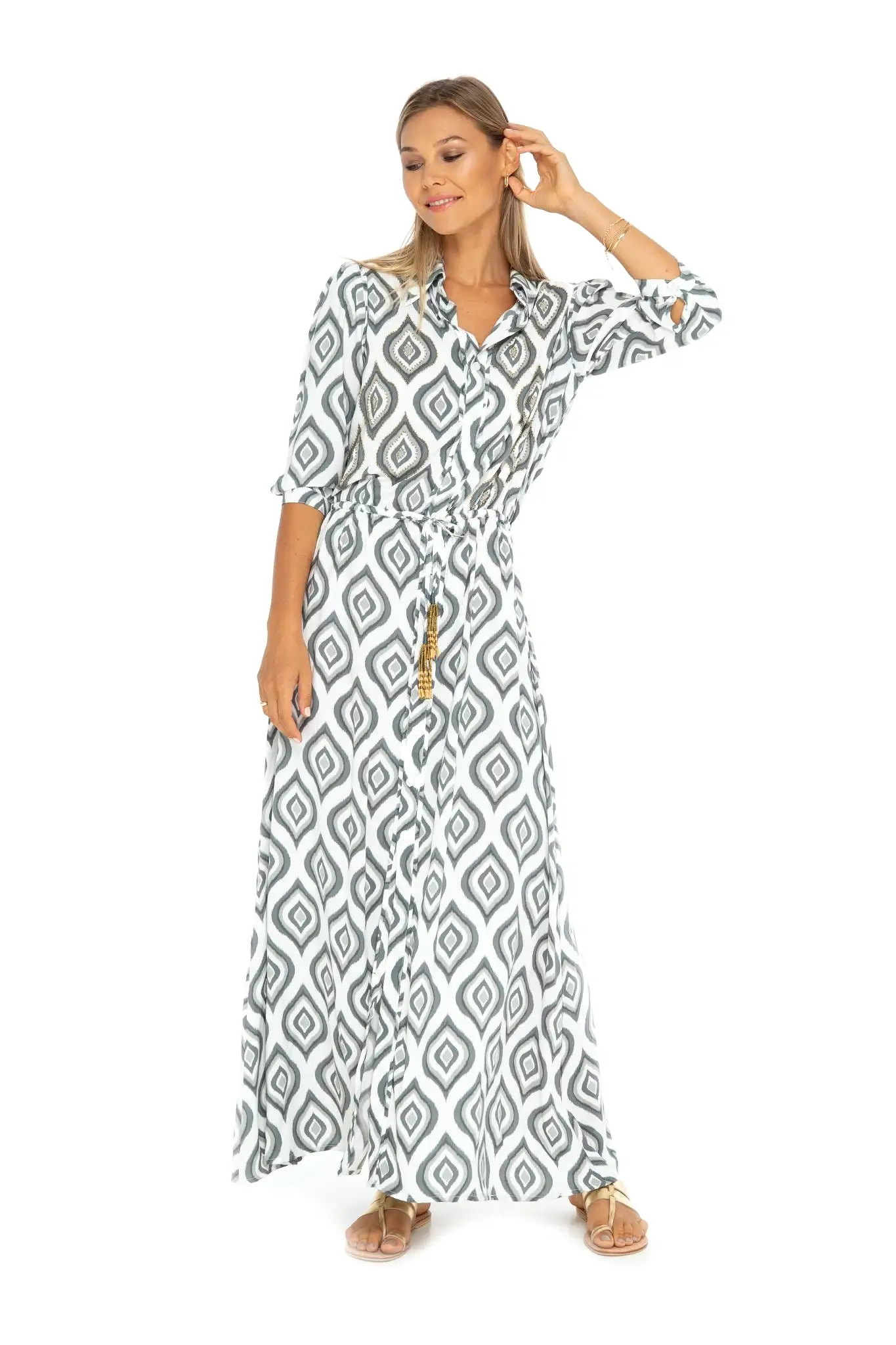 Java Long Shirt Dress