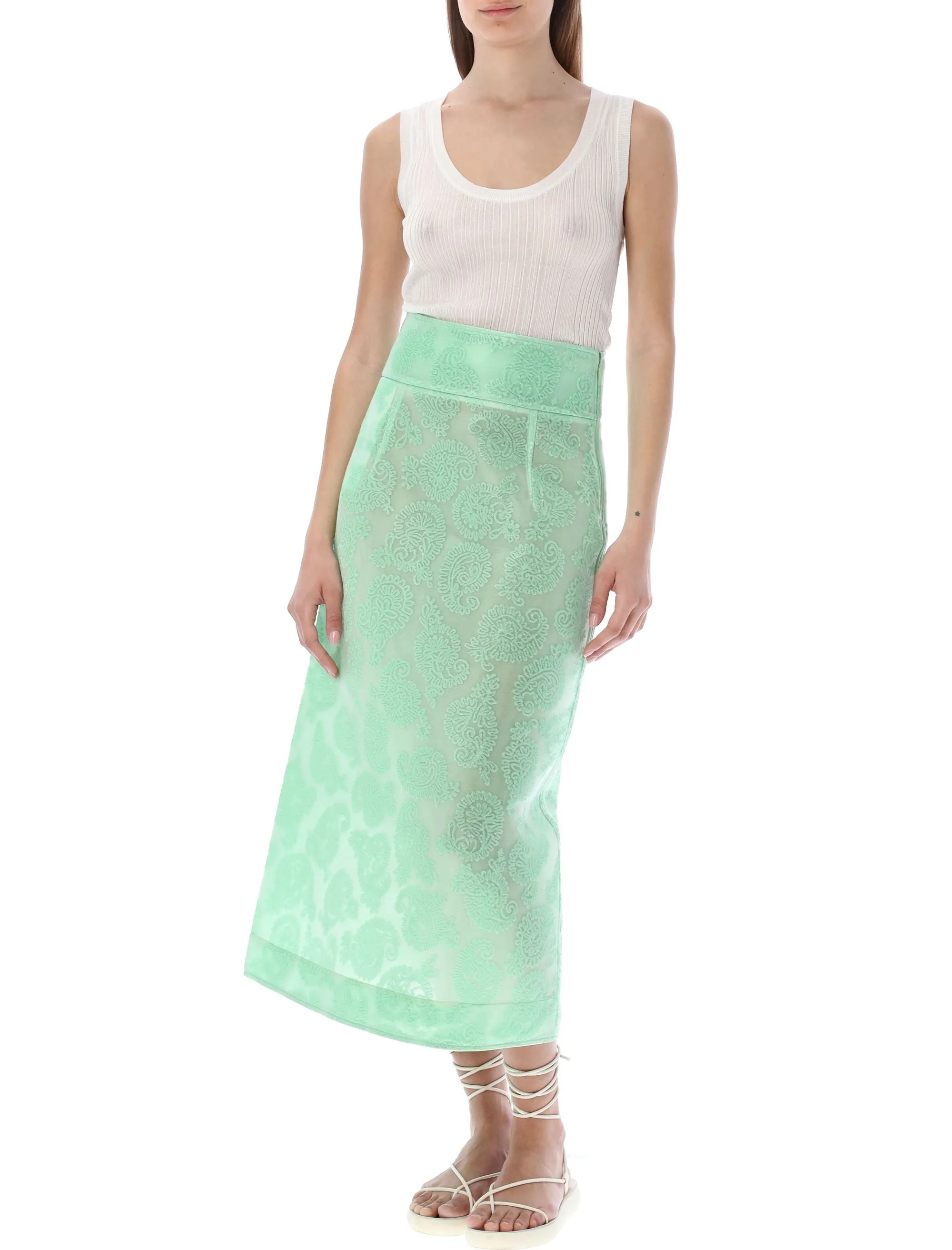 Jil Sander Jacquard Midi Skirt