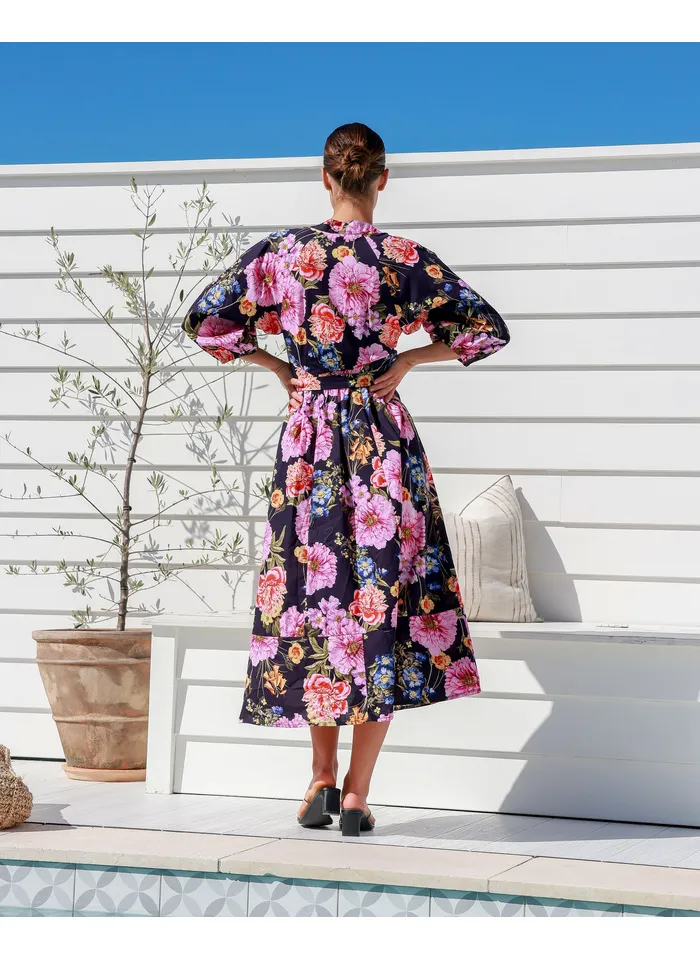 Label of Love Navy Aleksa Floral Dress