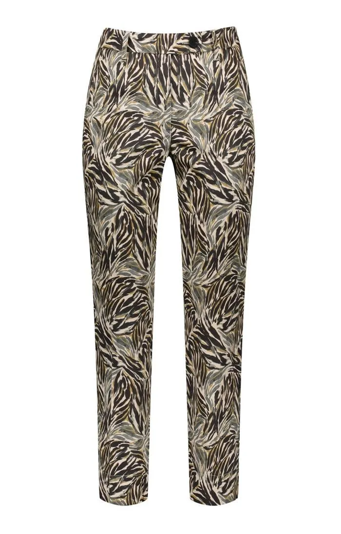 Ladies Leaf Print Capris