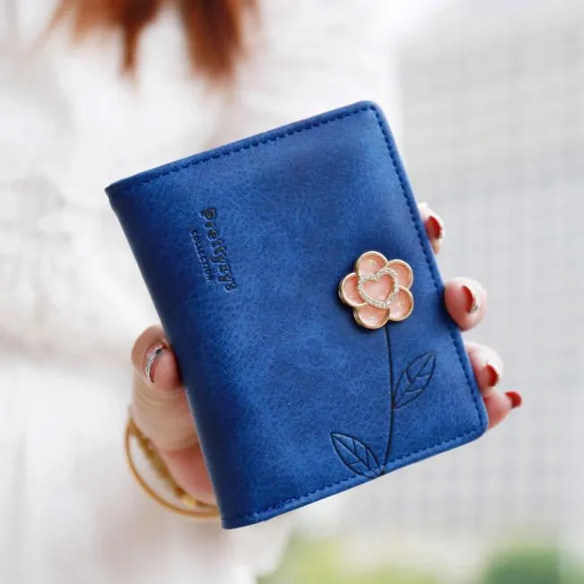 Lady Women Short Purse Leather Wallet Card Holder Hbag Bag