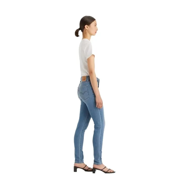 LEVI'S 721 High Rise Skinny Blue Jeans Donna Cool Wild Times Blu