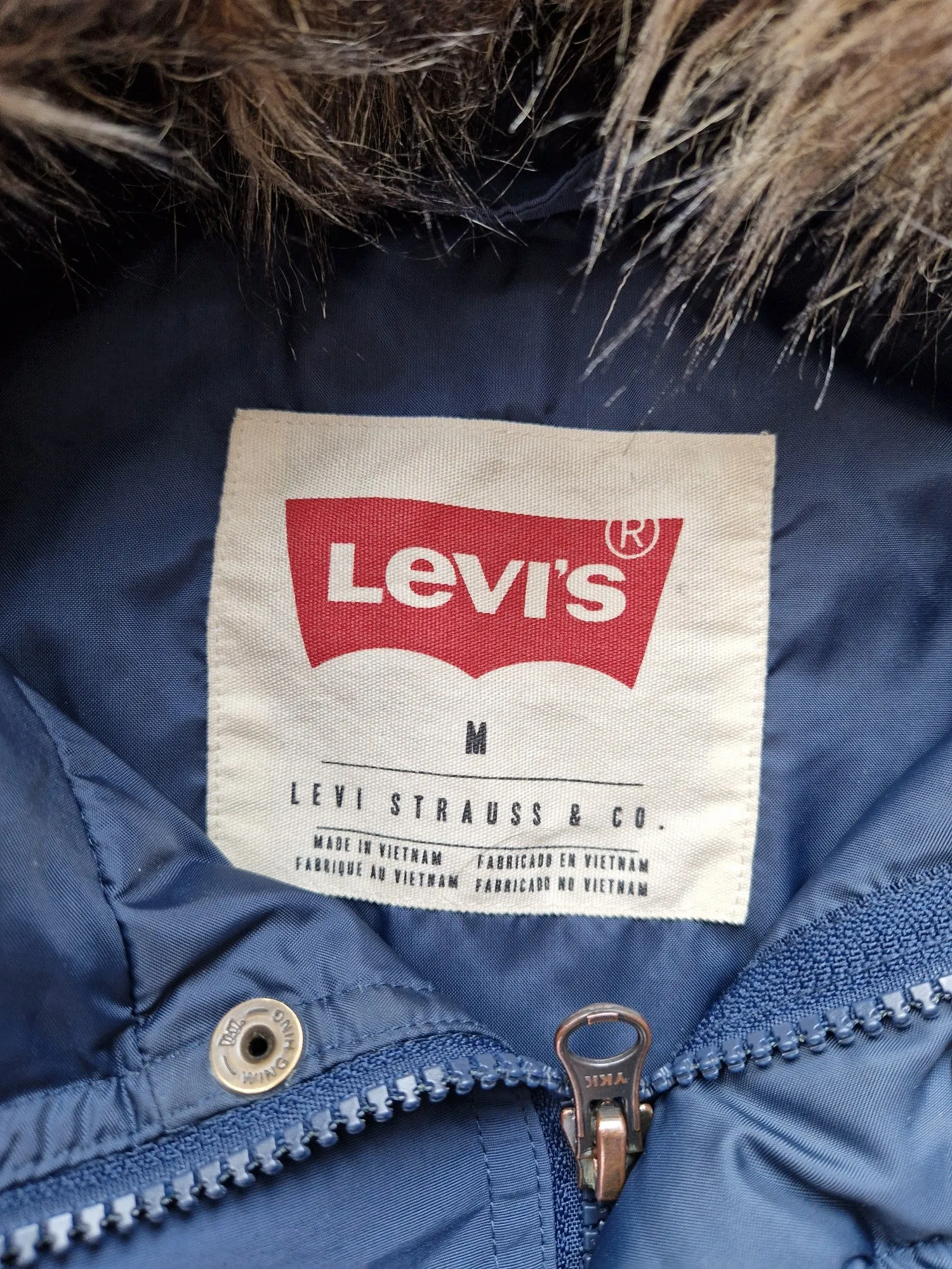 Levi's Down Parka Jacket - Size Medium