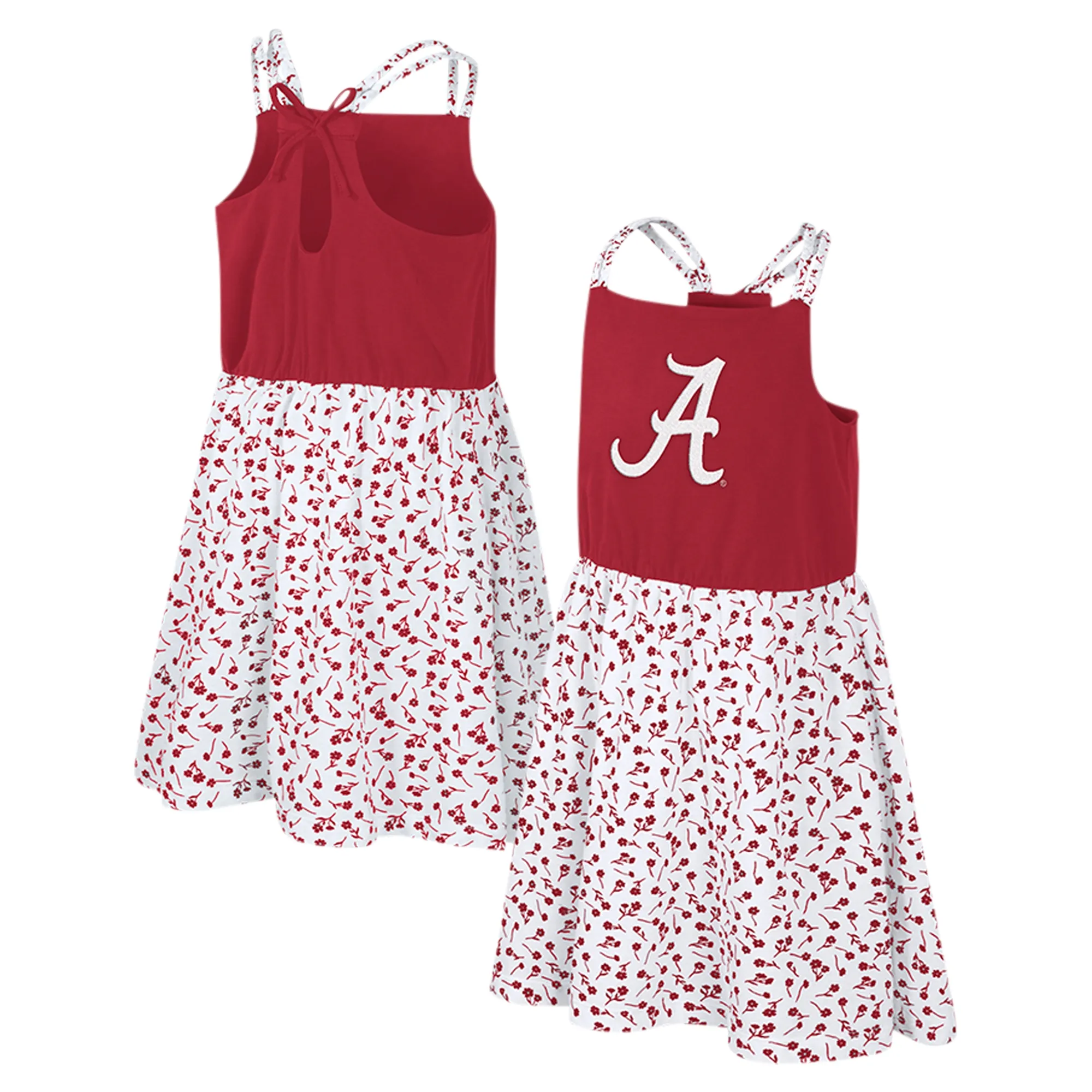 Lids Girls Youth Colosseum Crimson/White Alabama Crimson Tide Robin Floral Dress