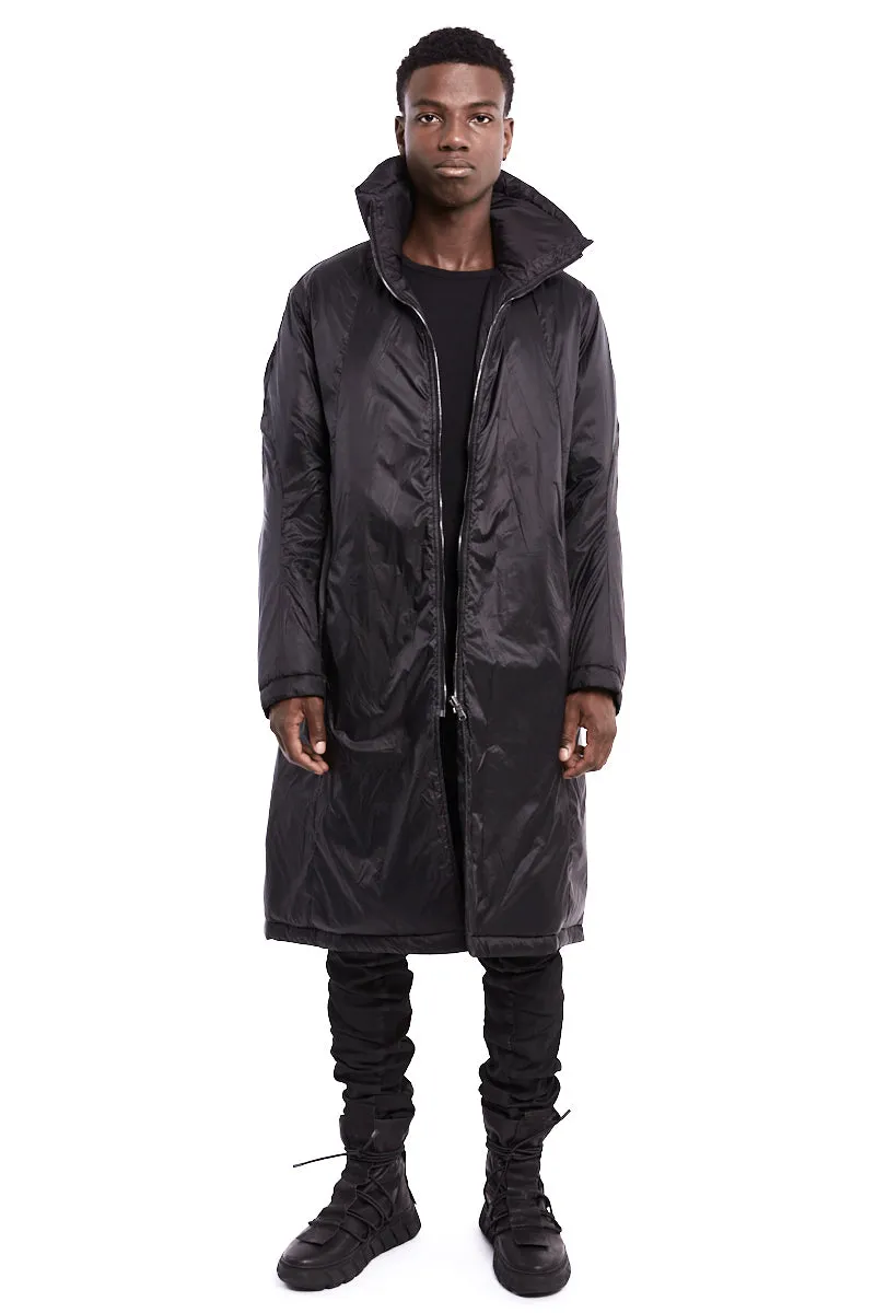 LONG WAXED PADDED PARKA