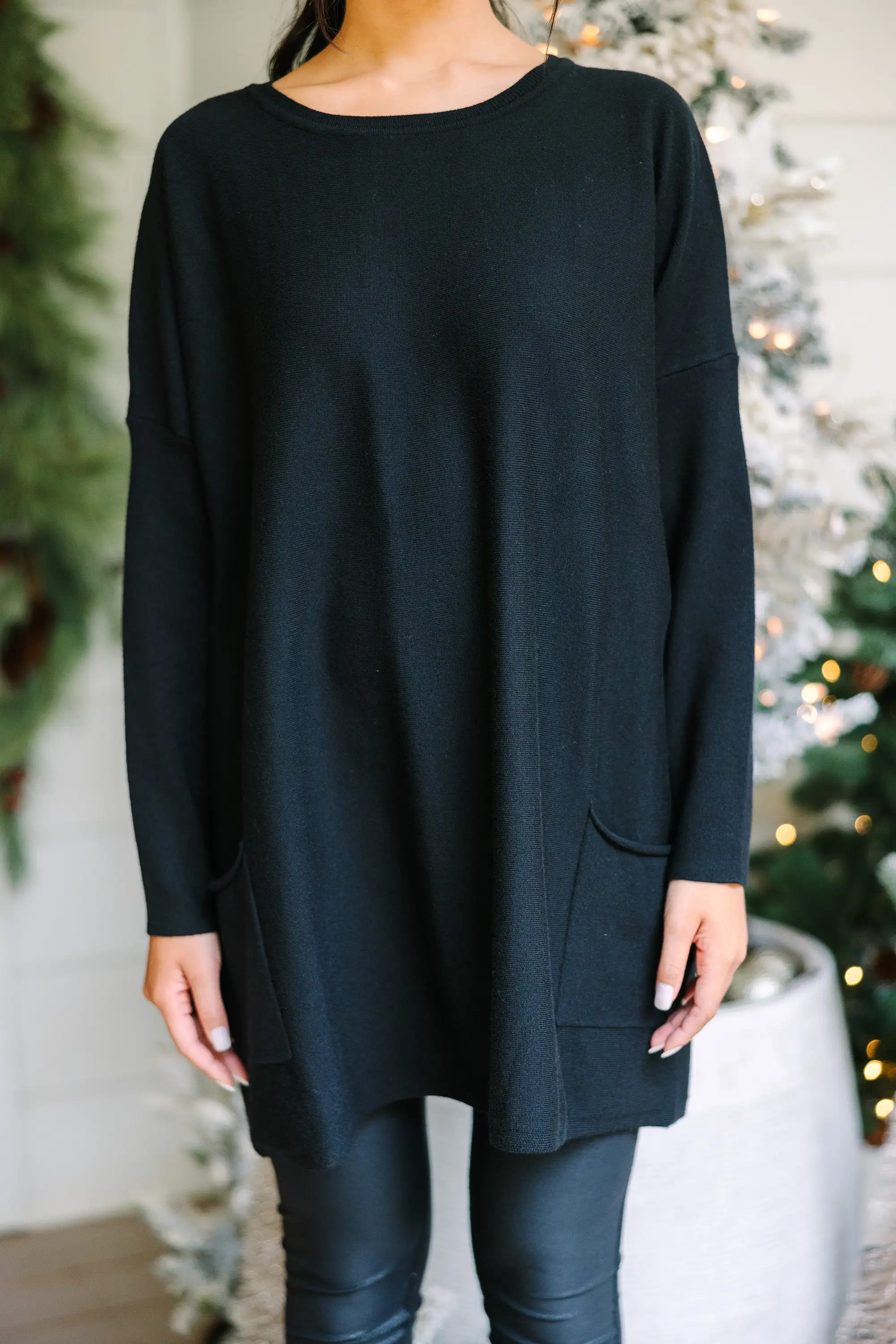 Loving My Life Black Pocket Tunic